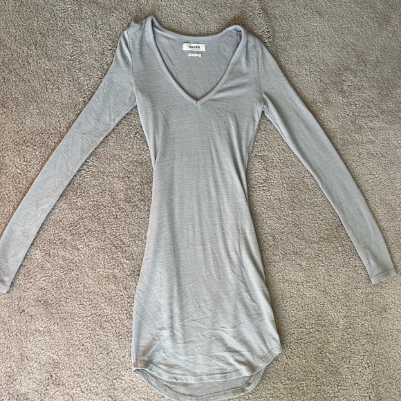 Grey long sleeve bodycon dress from Aritzia - Picture 1 of 2